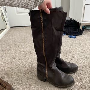 Tall brown boots